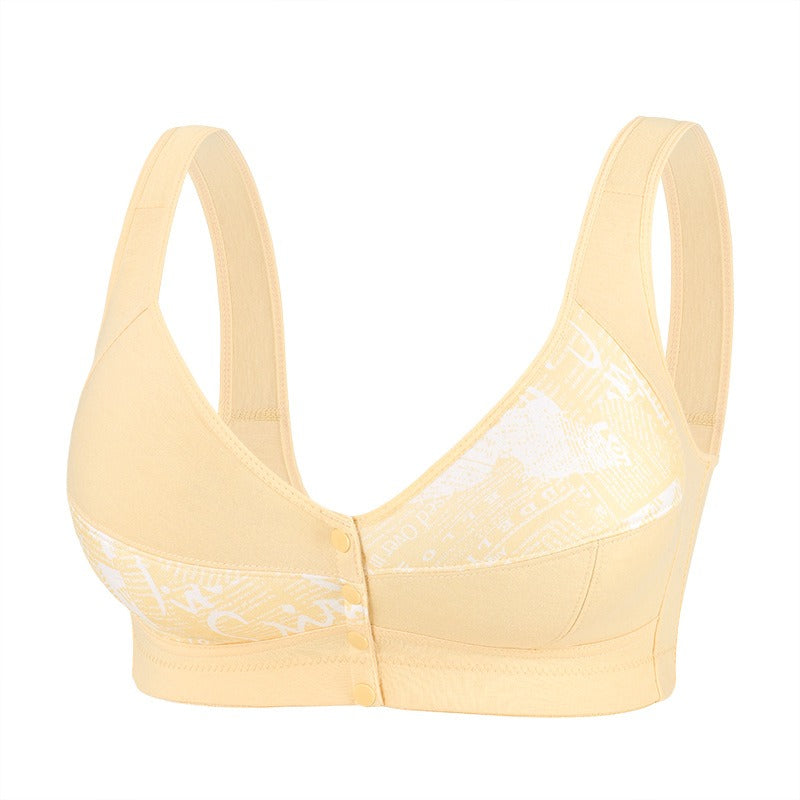 New Flexible Fit Front Snap Bra Beige