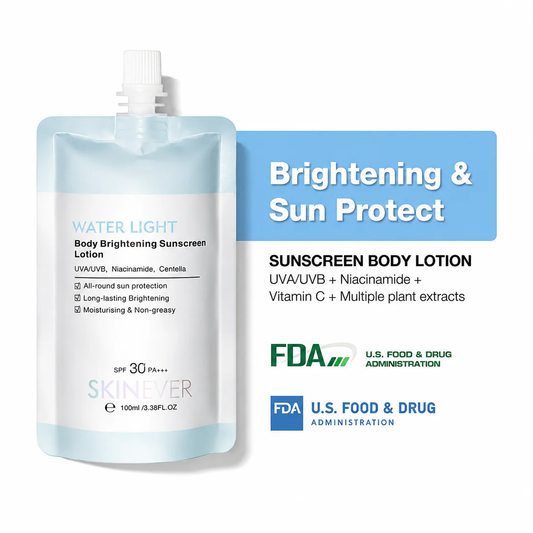 Niacinamide + Vitamin C Water-Light Glow Sunscreen ☀️🌿 (Protects Against UV Rays While Enhancing Your Natural Glow) 💧 No White Cast • Non-Greasy • Lightweight Comfort All Day✨