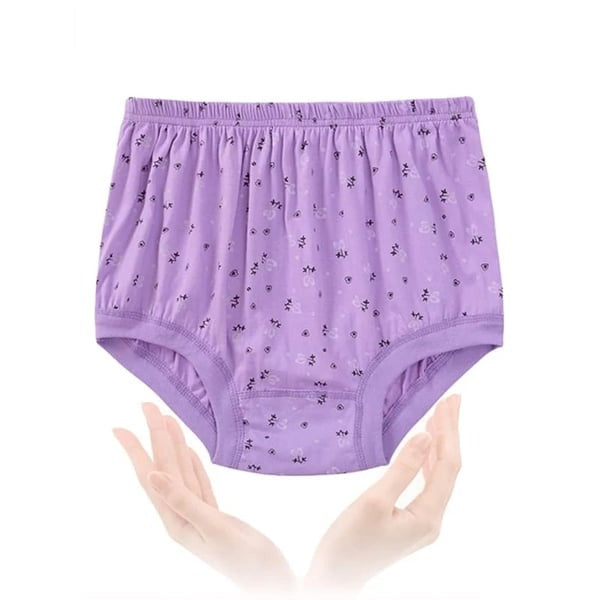 New High-Waist Ladies Cotton Panties Plus Sizes