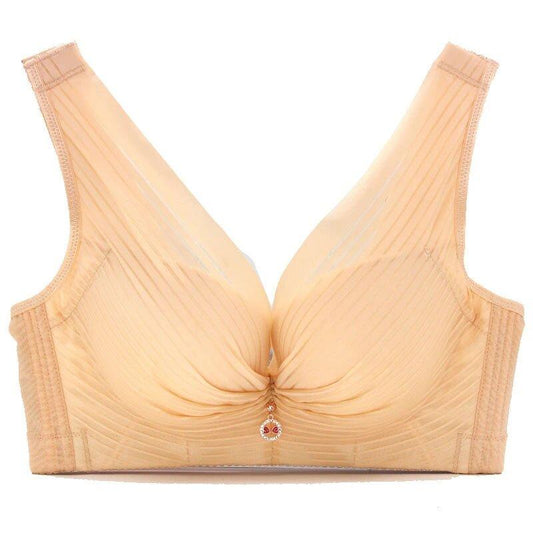 2021 NEW ARRIVAL PLUS SIZE SEAMLESS WIRELESS FULL COVERAGE PUSH UP COMFORT STRAP THIN BRA