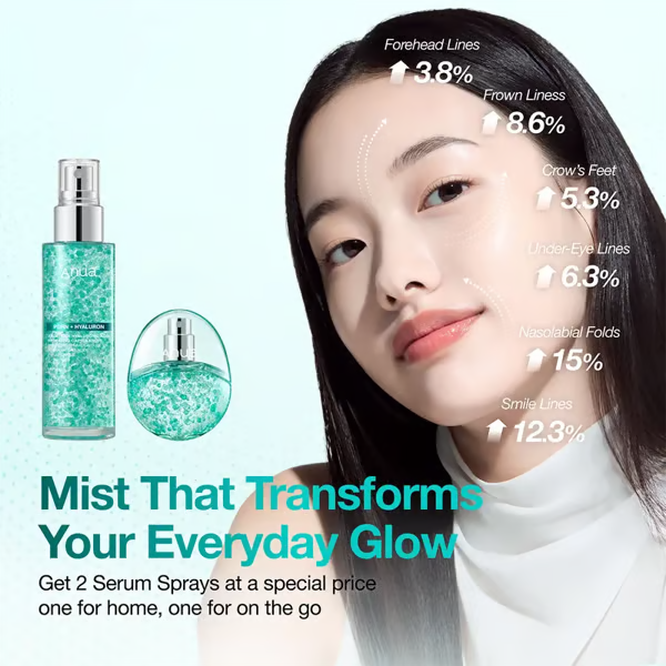 🔥LAST DAY 49% OFF - Korean PDRN Collagen Serum Spray Hyaluronic Acid Hydrating Glass Skin Face Mist All Skin Types