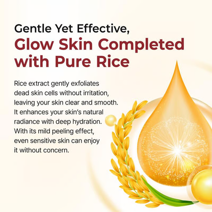 💥Peel Shot Glow Rice Ampoule Duo - Serums for Brightening, Exfoliating, and Moisturizing🌾