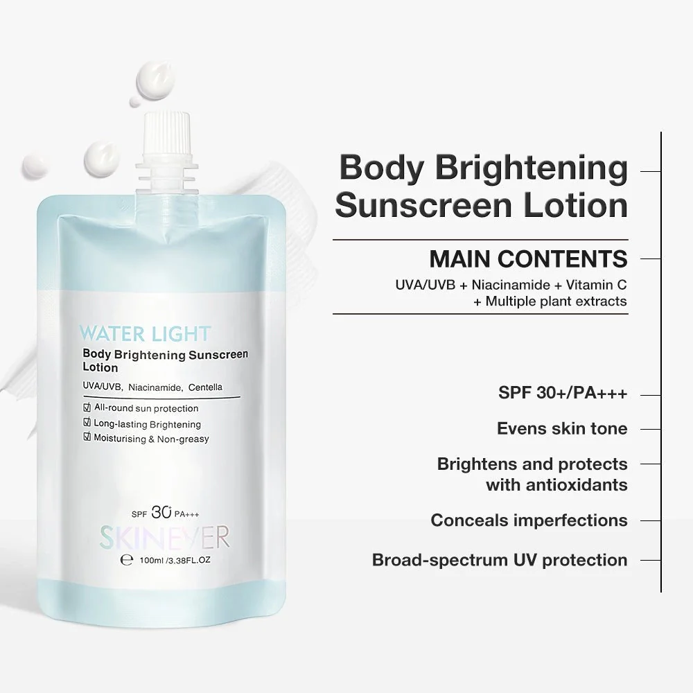 Niacinamide + Vitamin C Water-Light Glow Sunscreen ☀️🌿 (Protects Against UV Rays While Enhancing Your Natural Glow) 💧 No White Cast • Non-Greasy • Lightweight Comfort All Day✨
