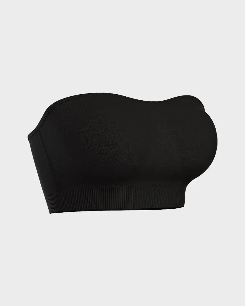 Wireless Strapless Bandeau Bra with Anti‑Slip Silicone Support